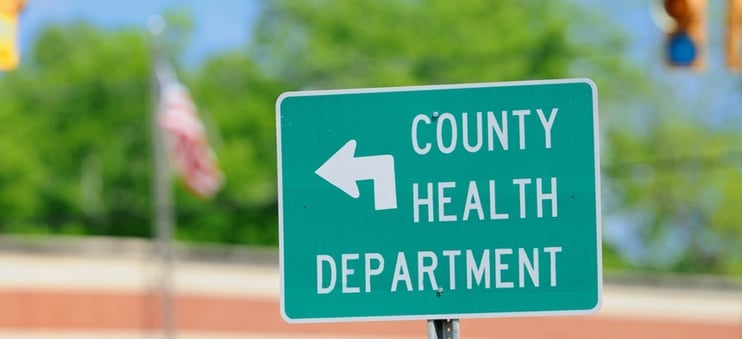 County Health Dept Sign