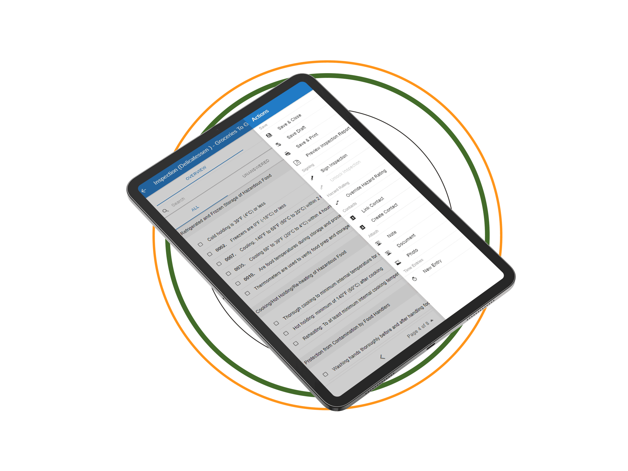 Hedgerow Field Inspection Tablet