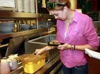 Inspector in Kitchen