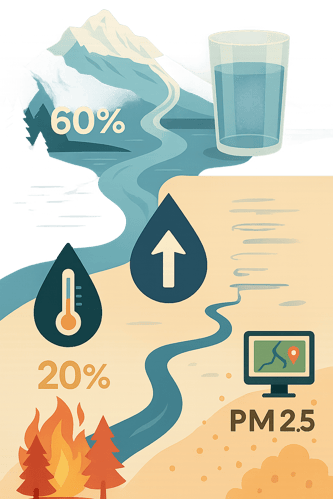 glacier to glass infographic