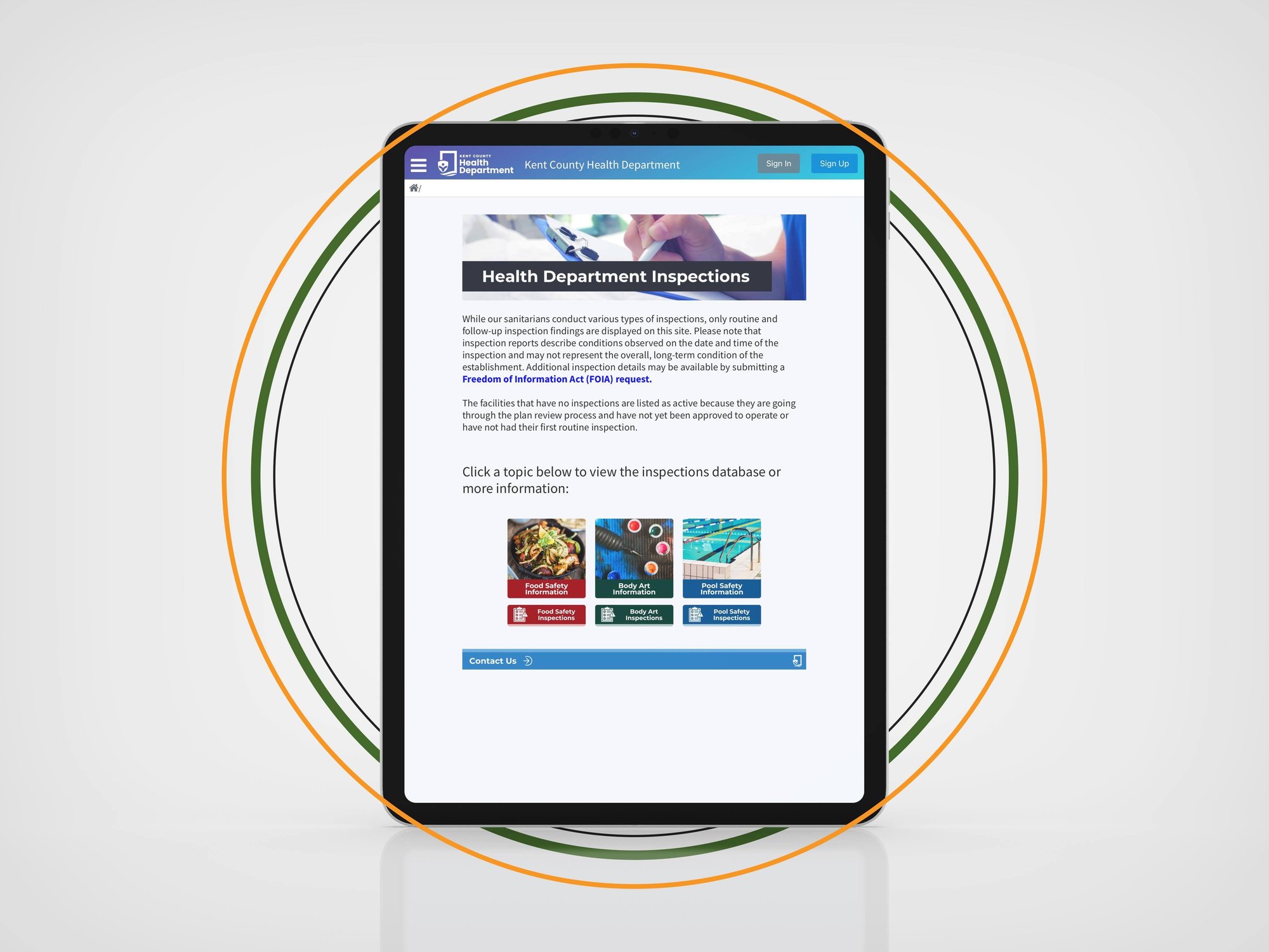 Kent County Portal Tablet