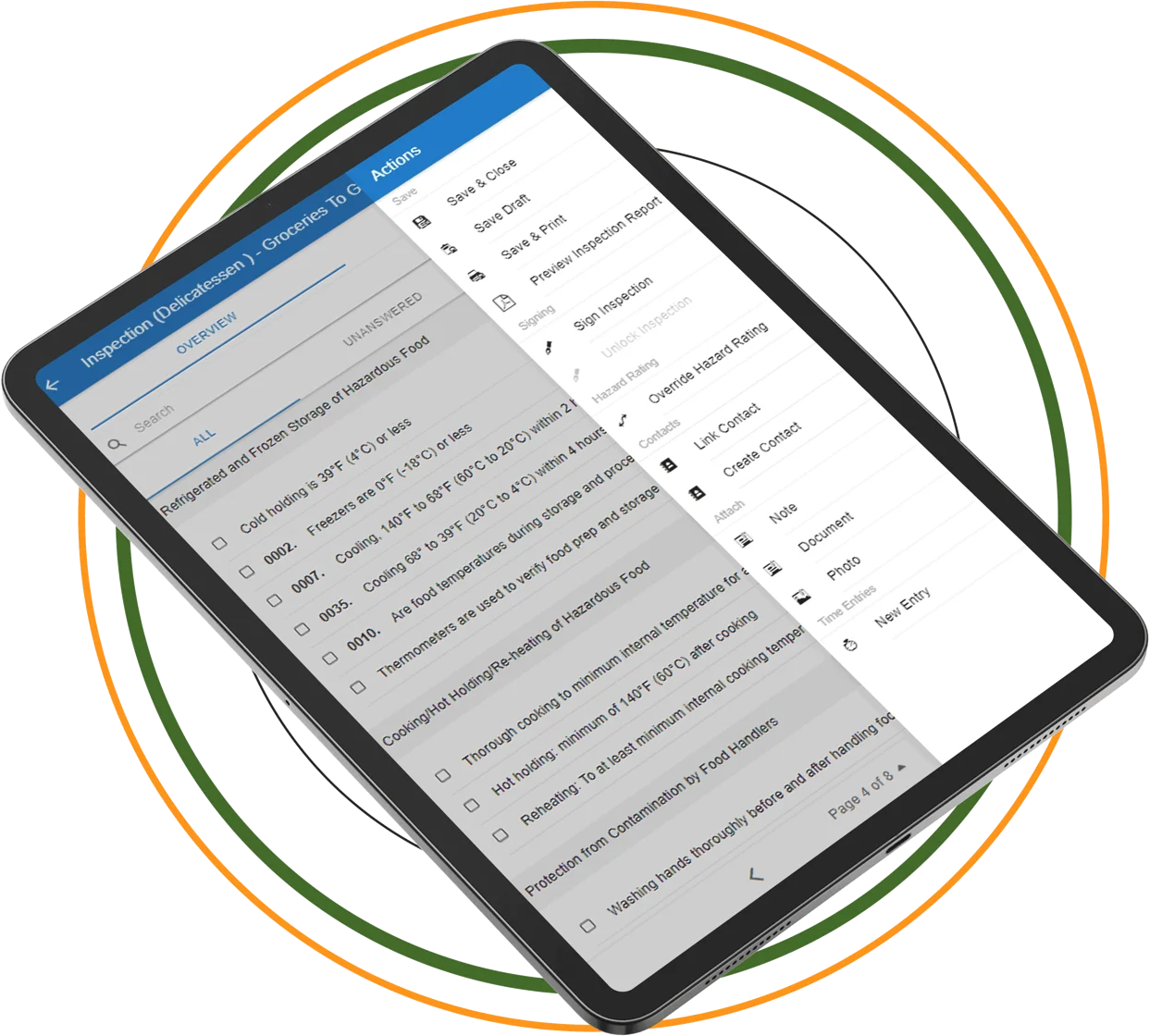 Hedgerow Field Inspection Tablet