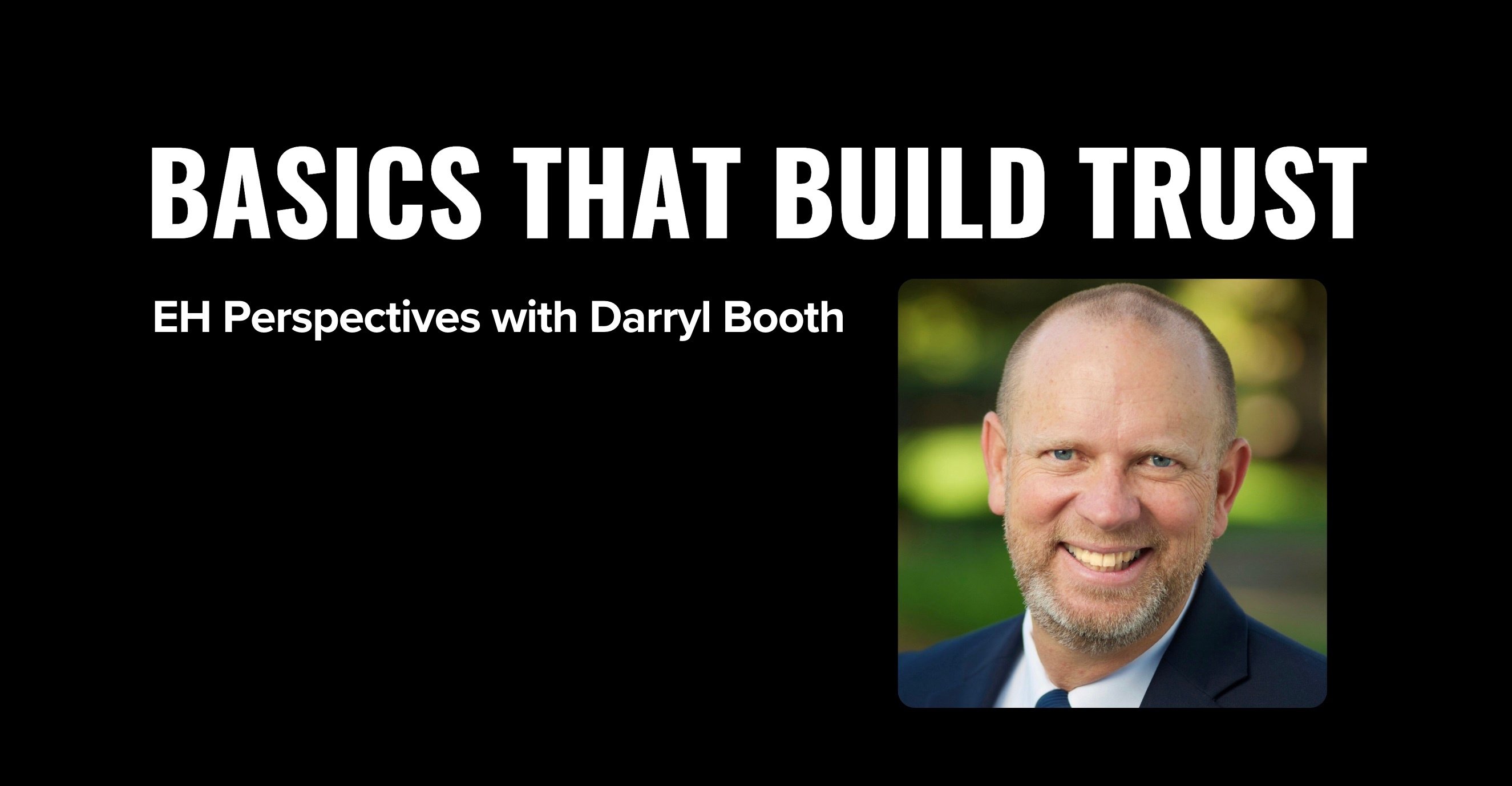 Building trust in environmental health by Darryl Booth